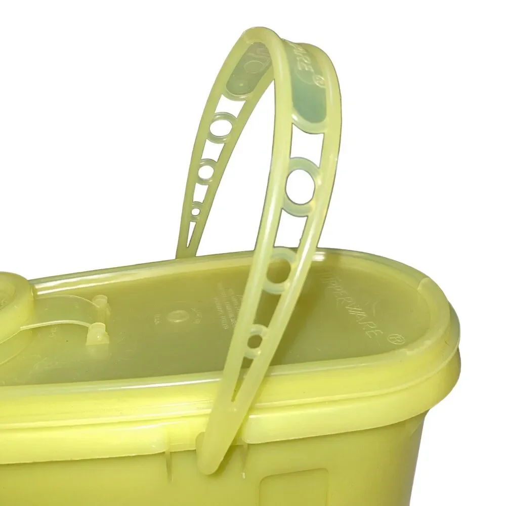 Tupperware 2 Qt Beverage Buddy Pitcher Lid Handle 587 510 Yellow Vintage